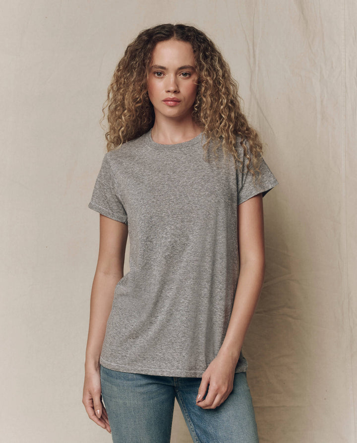 The Slim Tee. Heather Grey.