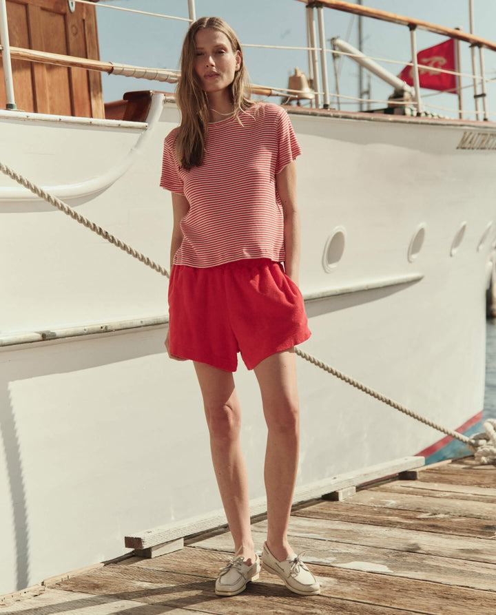 The Little Tee. Pimento Stripe.