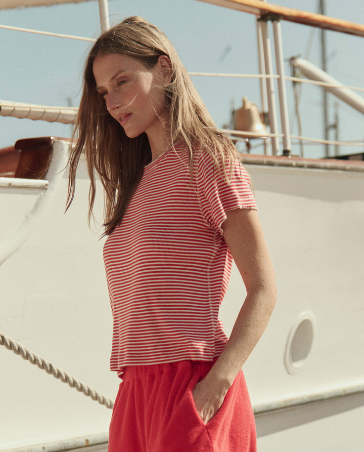 The Little Tee. Pimento Stripe.