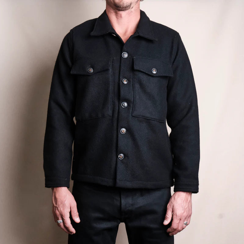 MIDWAY WOOL CPO BLACK