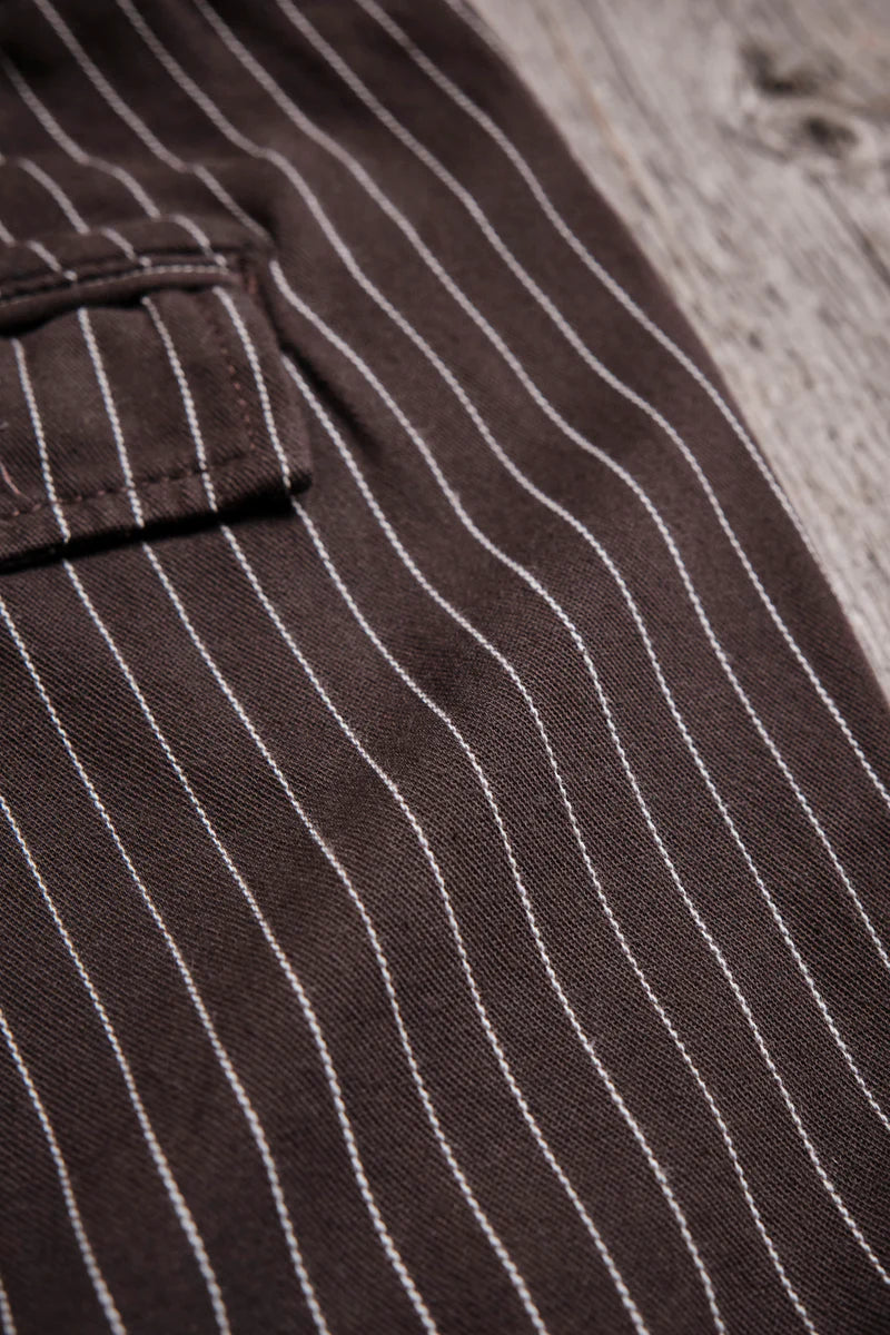 DUSTER PANT BROWN STRIPE