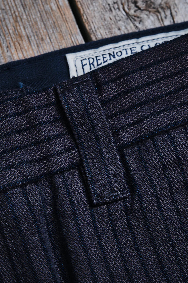 DECK PANT - INDIGO HERRINGBONE DOBBY