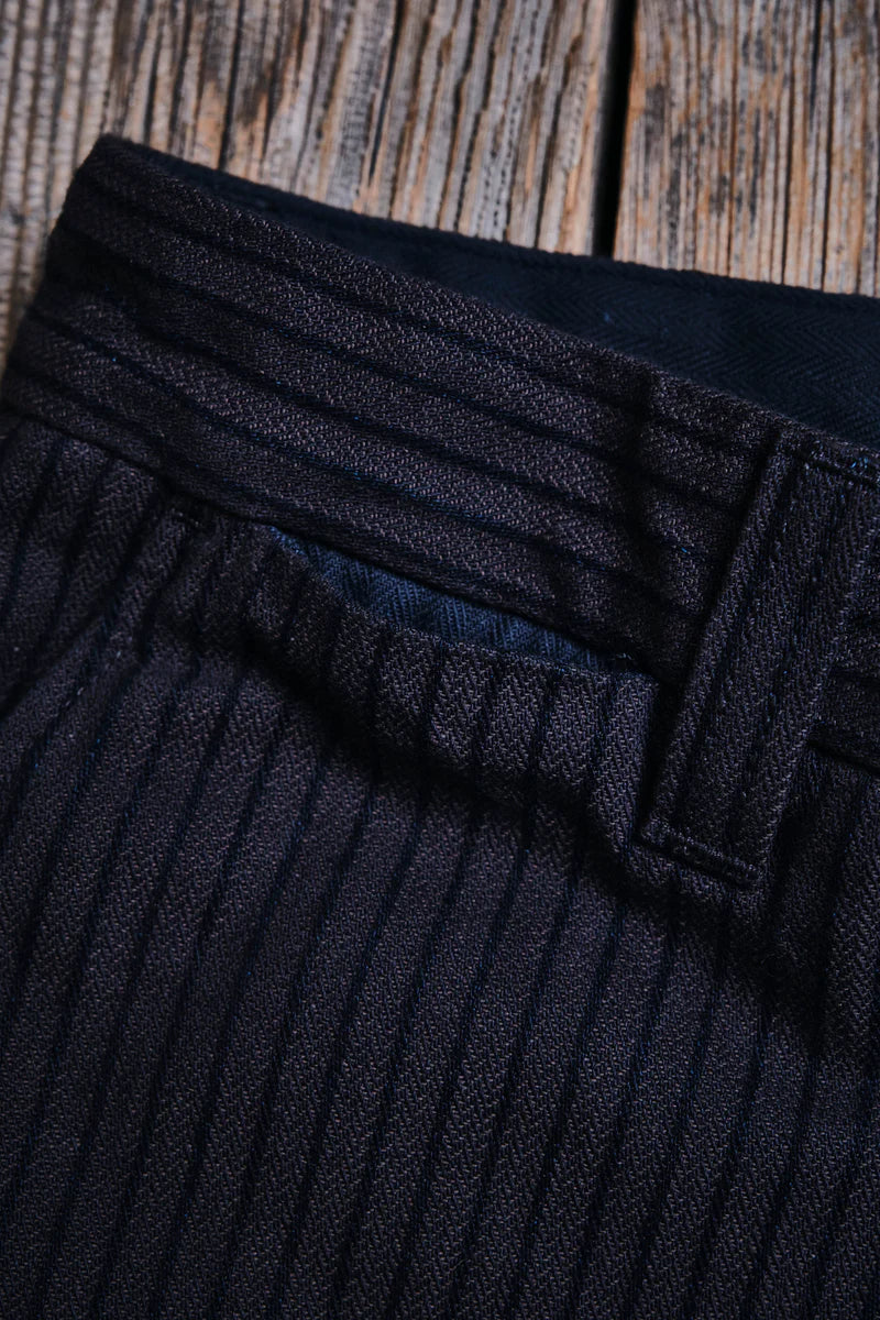 DECK PANT - INDIGO HERRINGBONE DOBBY