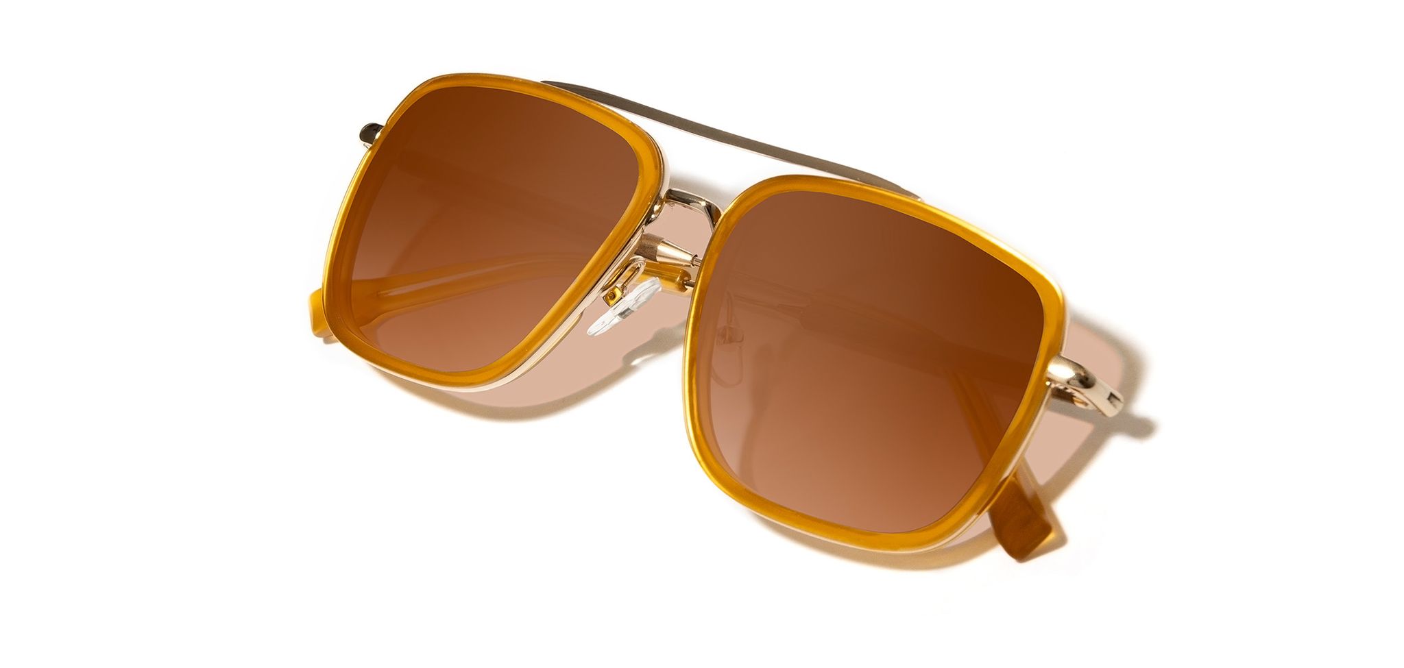 Grant: Caramel & Gold // Walnut - Brown Fade Polarized
