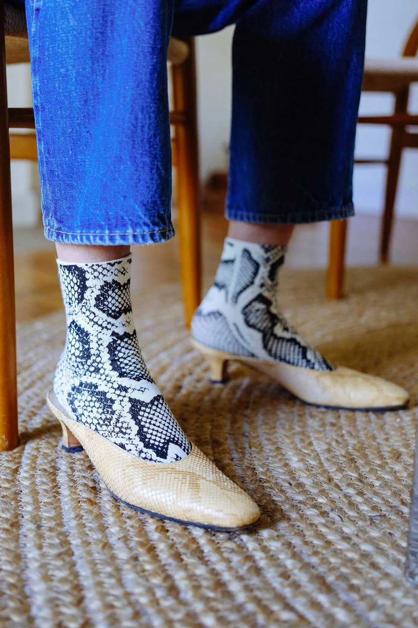 Yoshi Animal Printed Ankle Sock - Mamba