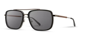 Grant: Matte Black // Walnut - Grey Tint Polarized