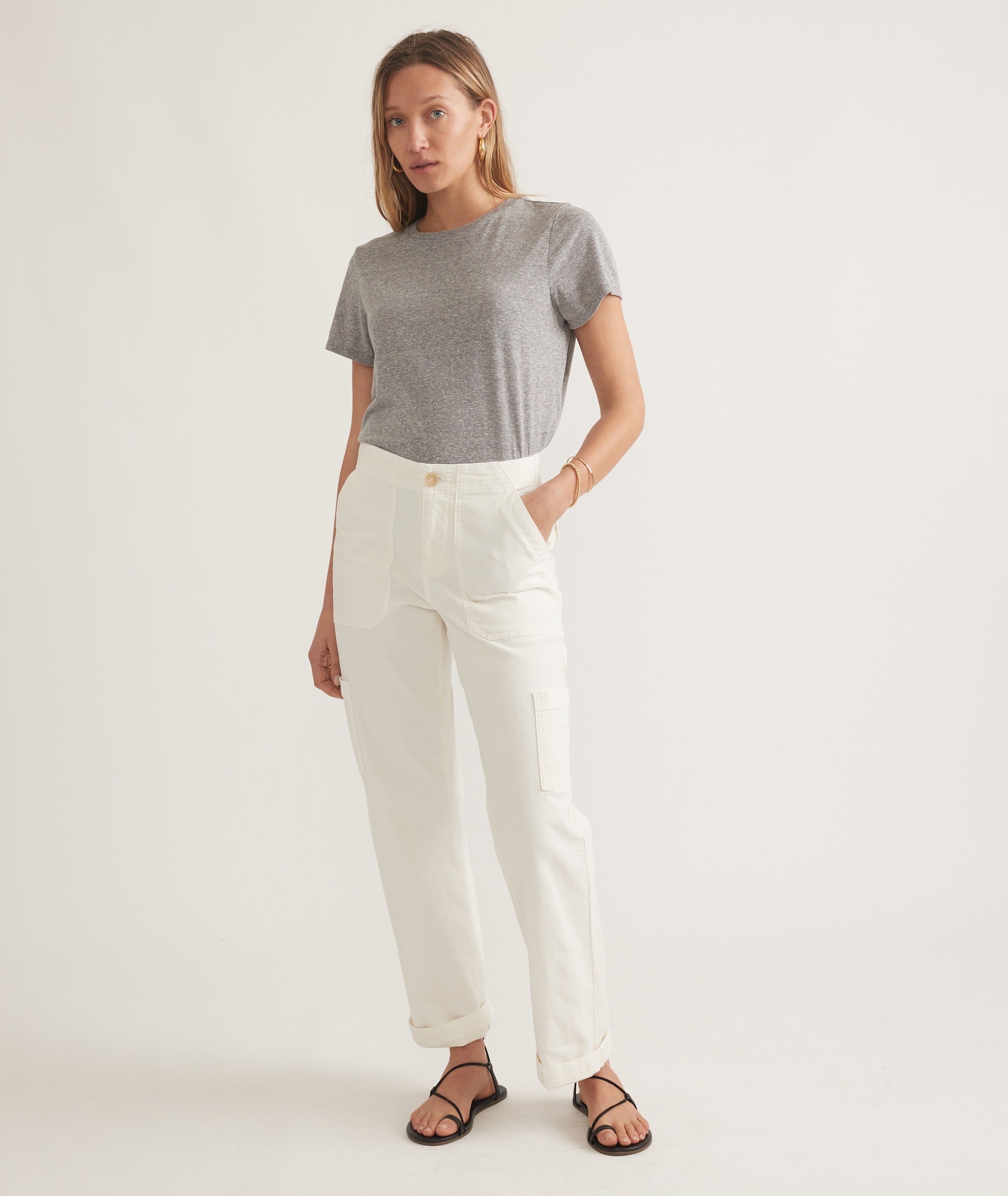 Easy Crew Tee - Heather Grey