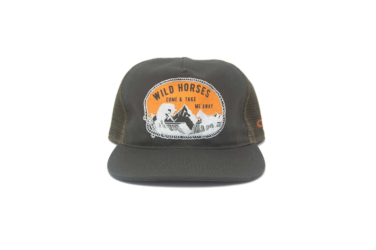WILD HORSES TRUCKER Olive - Snapback