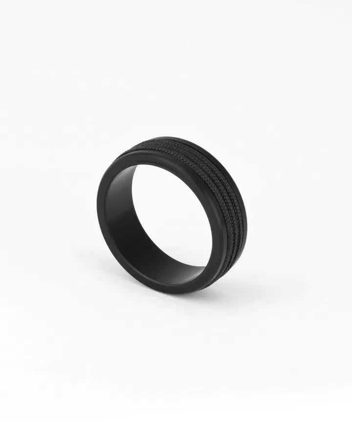 Navarch 8mm Wrap Ring Black | Black