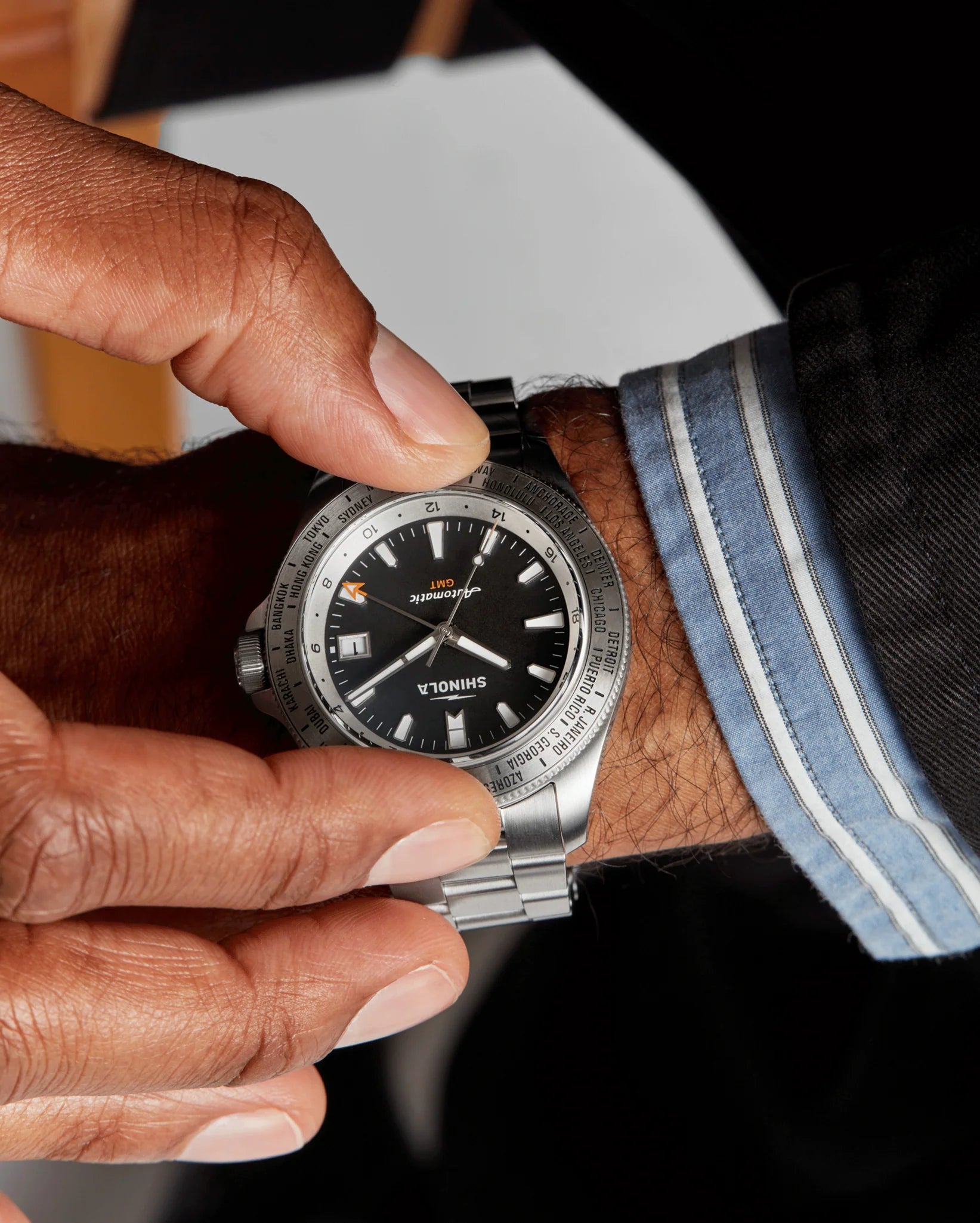 Shinola Monster Worldtimer GMT 40mm