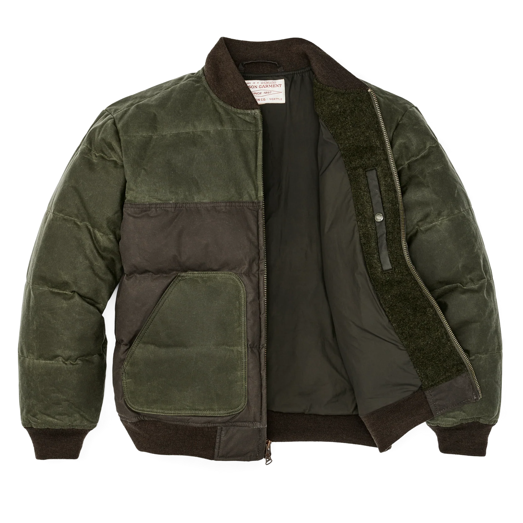 Down Bomber Jacket - Otter Green
