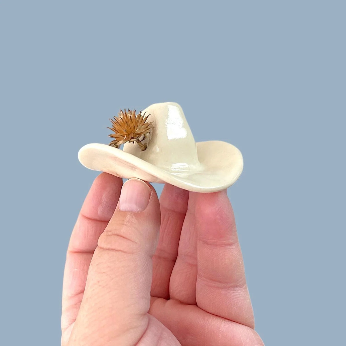 Ceramic Cowboy Hat Decor: Western Home Accent