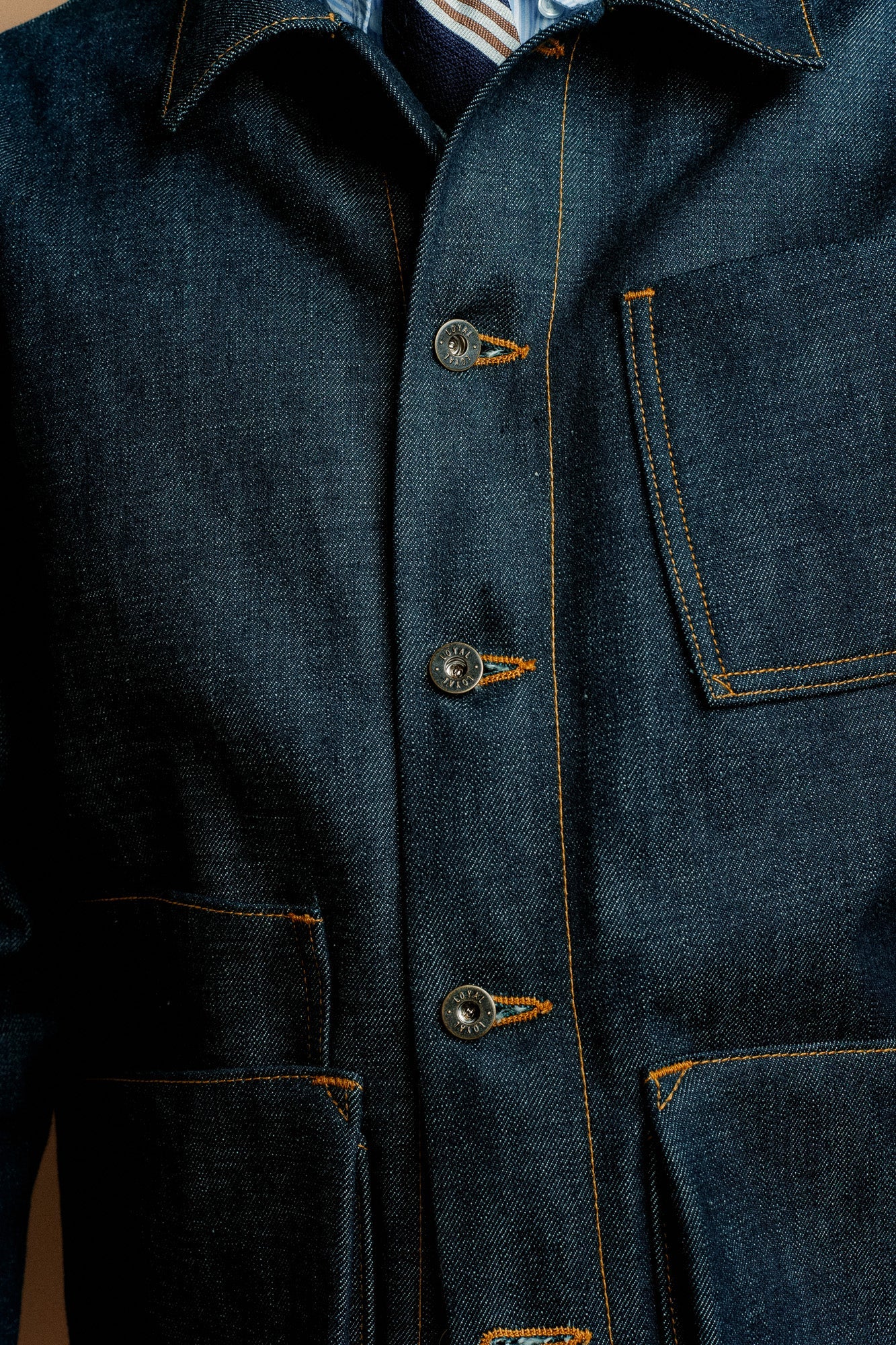 Amos Chore Coat - Rigid 15oz Japanese Selvedge Denim
