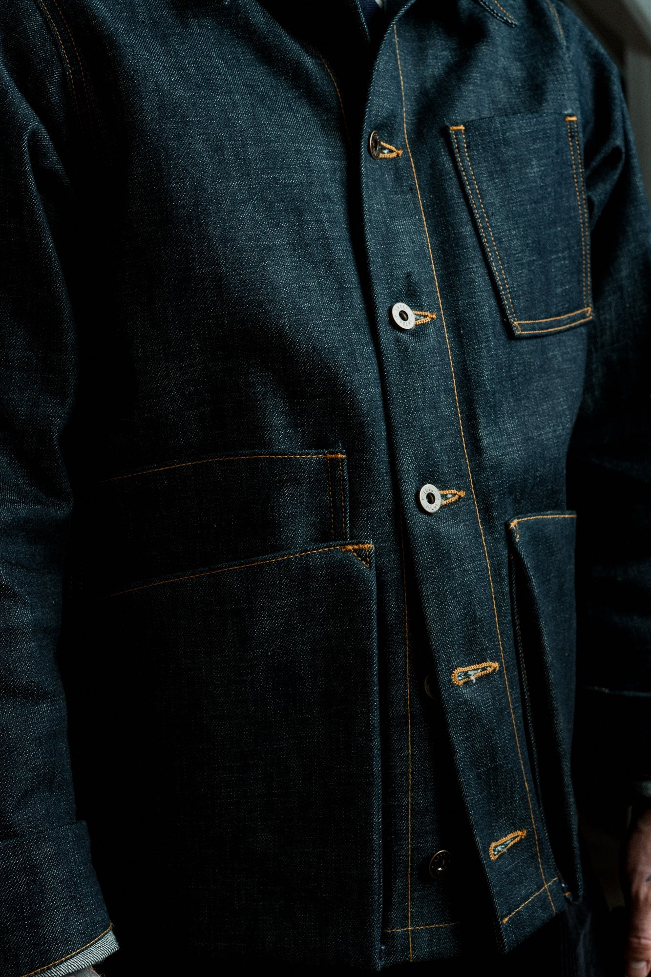 Amos Chore Coat - Rigid 15oz Japanese Selvedge Denim