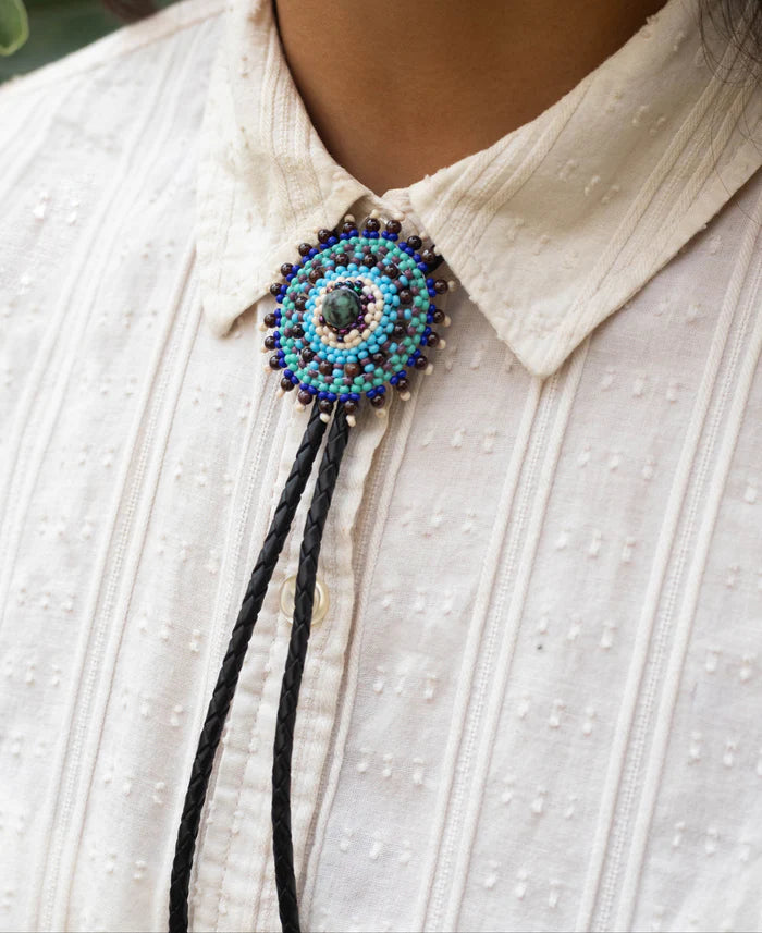 Handmade Beaded Bolo Tie