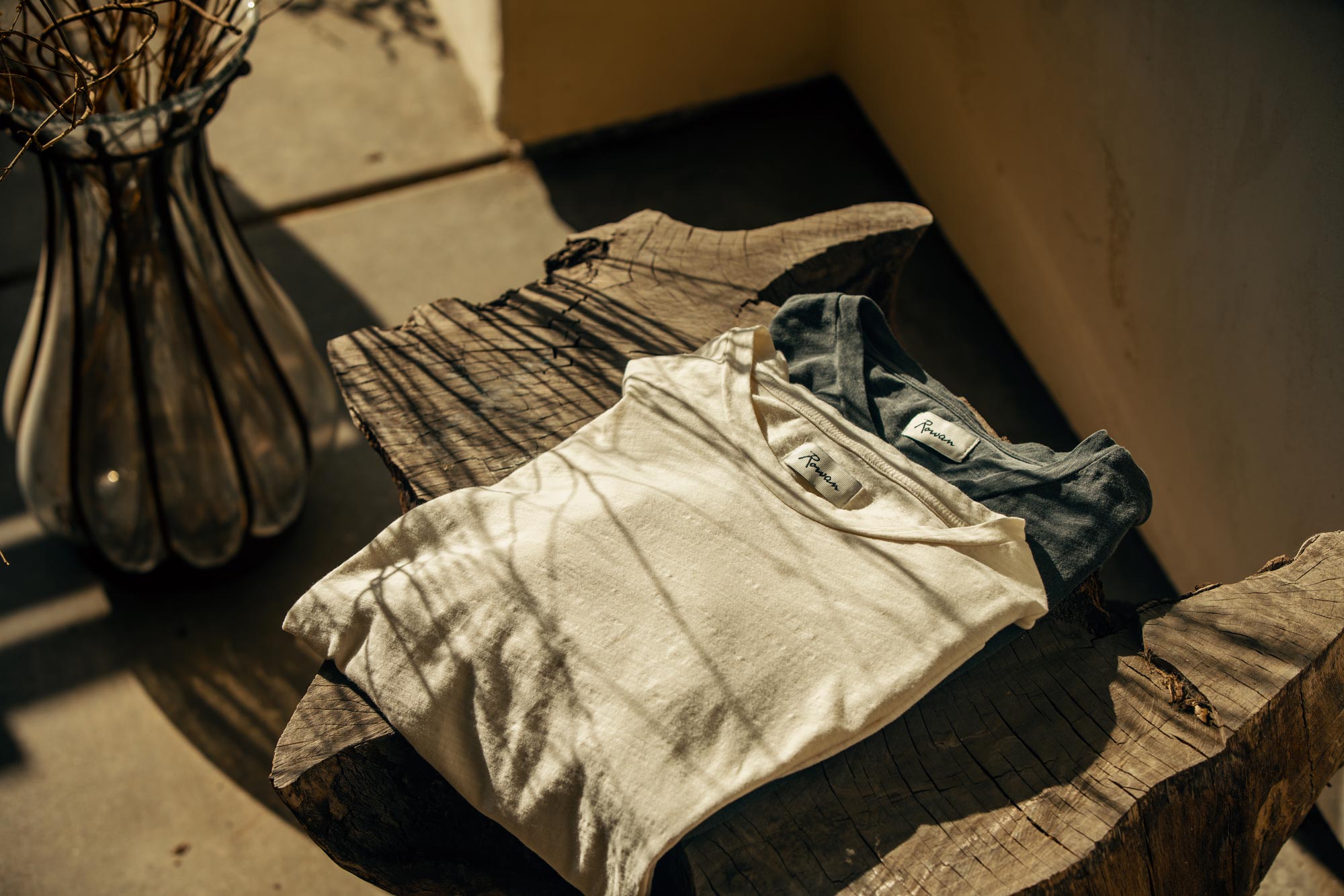 ASHER STANDARD SLUB TEE - VINTAGE WHITE