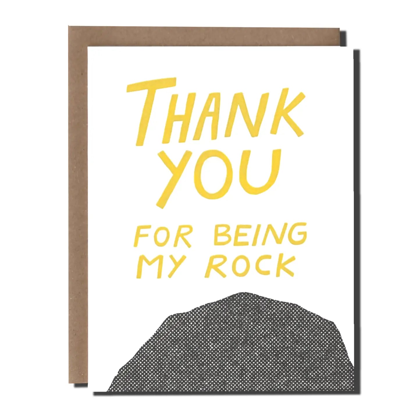 Thank You Rock Card - Greeting Card