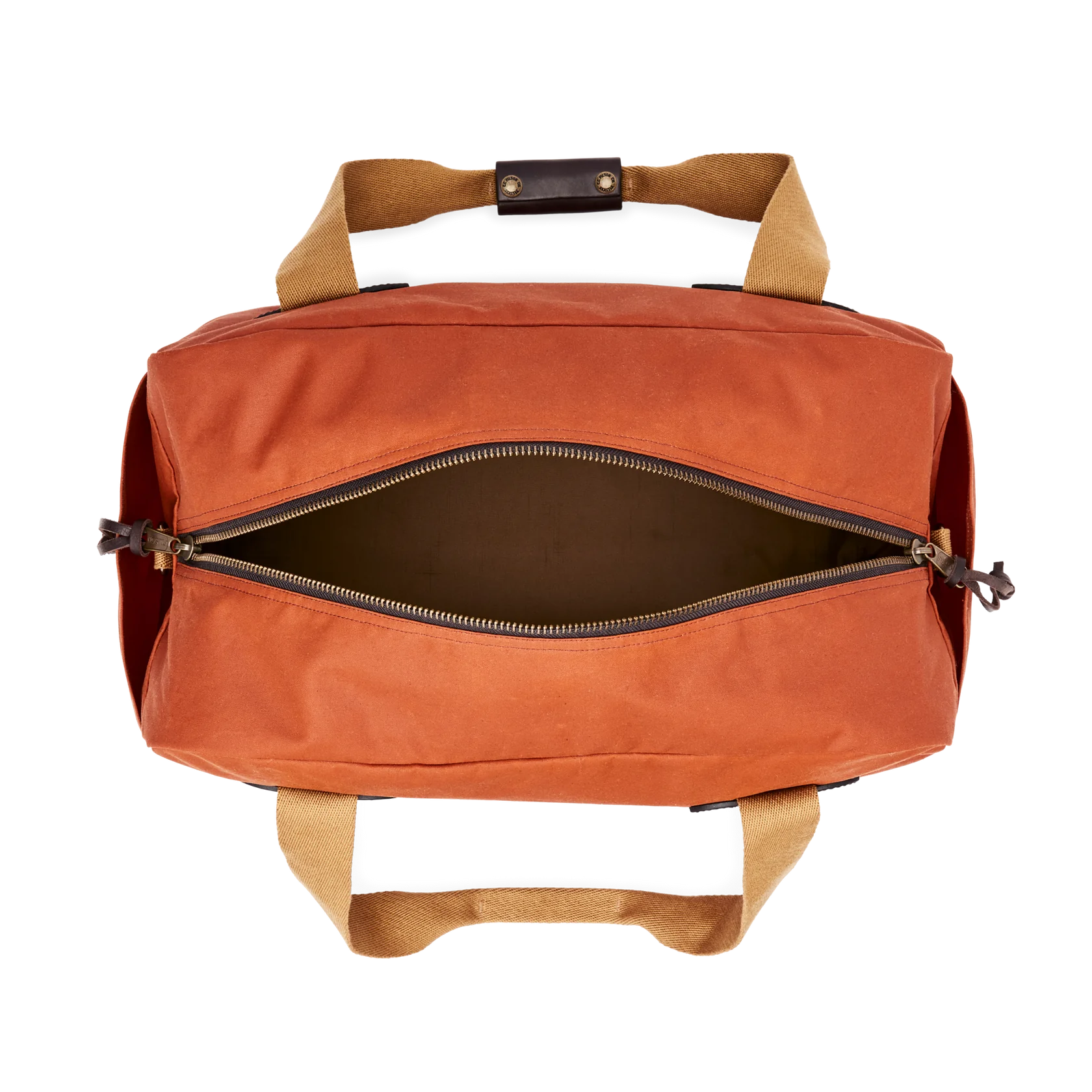 MEDIUM TIN CLOTH DUFFLE BAG - RUST