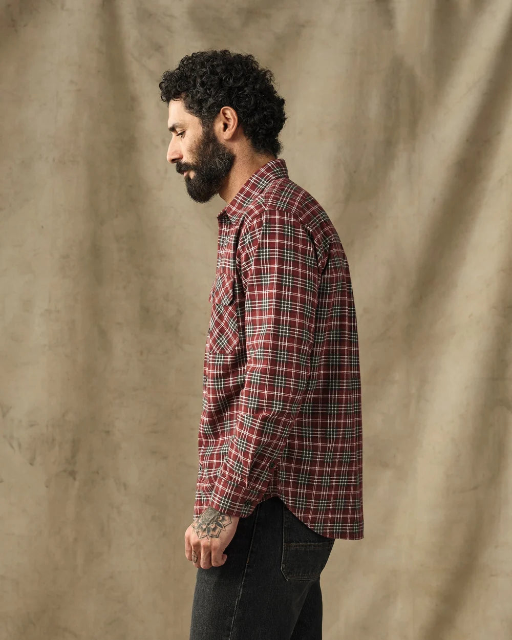 Field Flannel Shirt-Russet Red Plaid