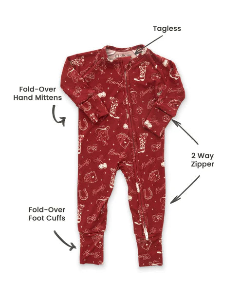 Cowgirl Zipper Romper