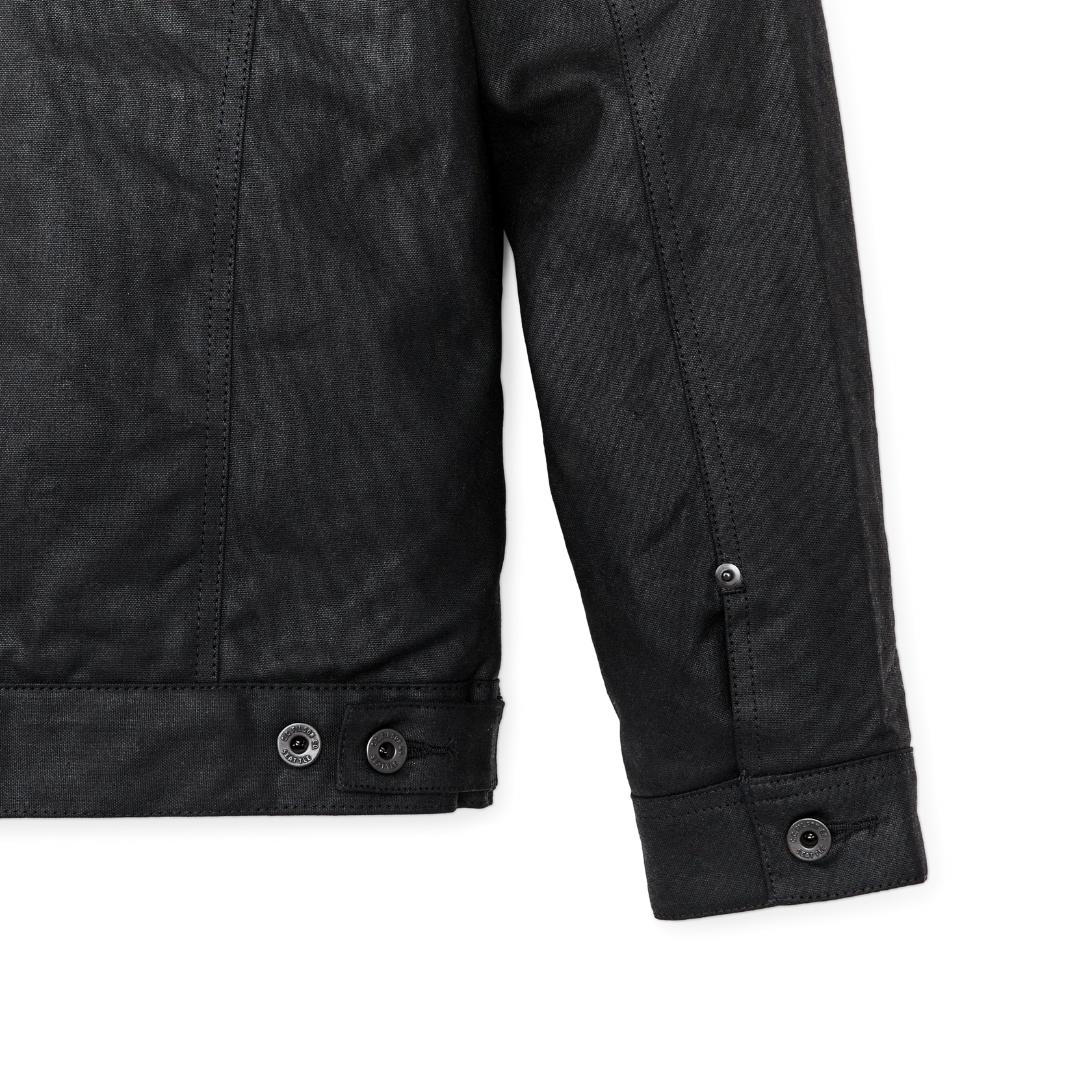 TIN CLOTH SHORT LINED CRUISER JACKET - BLACK