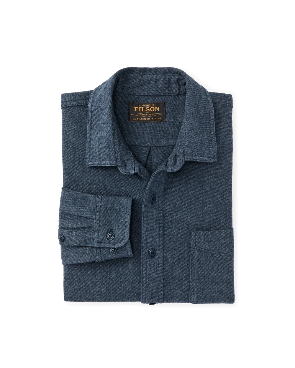 Rustic Flannel Shirt-Blue Heather
