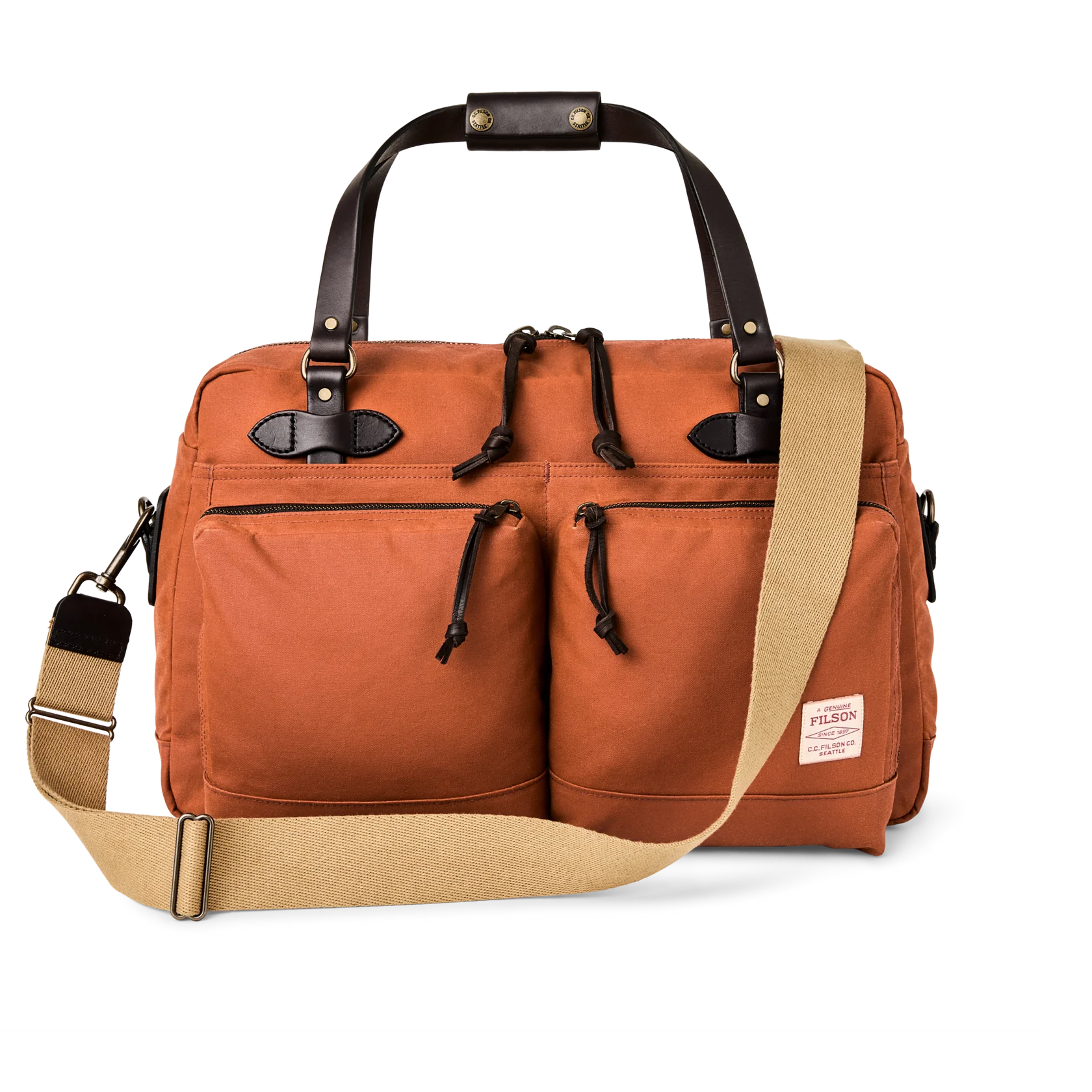 48 HOUR TIN CLOTH DUFFLE BAG - RUST