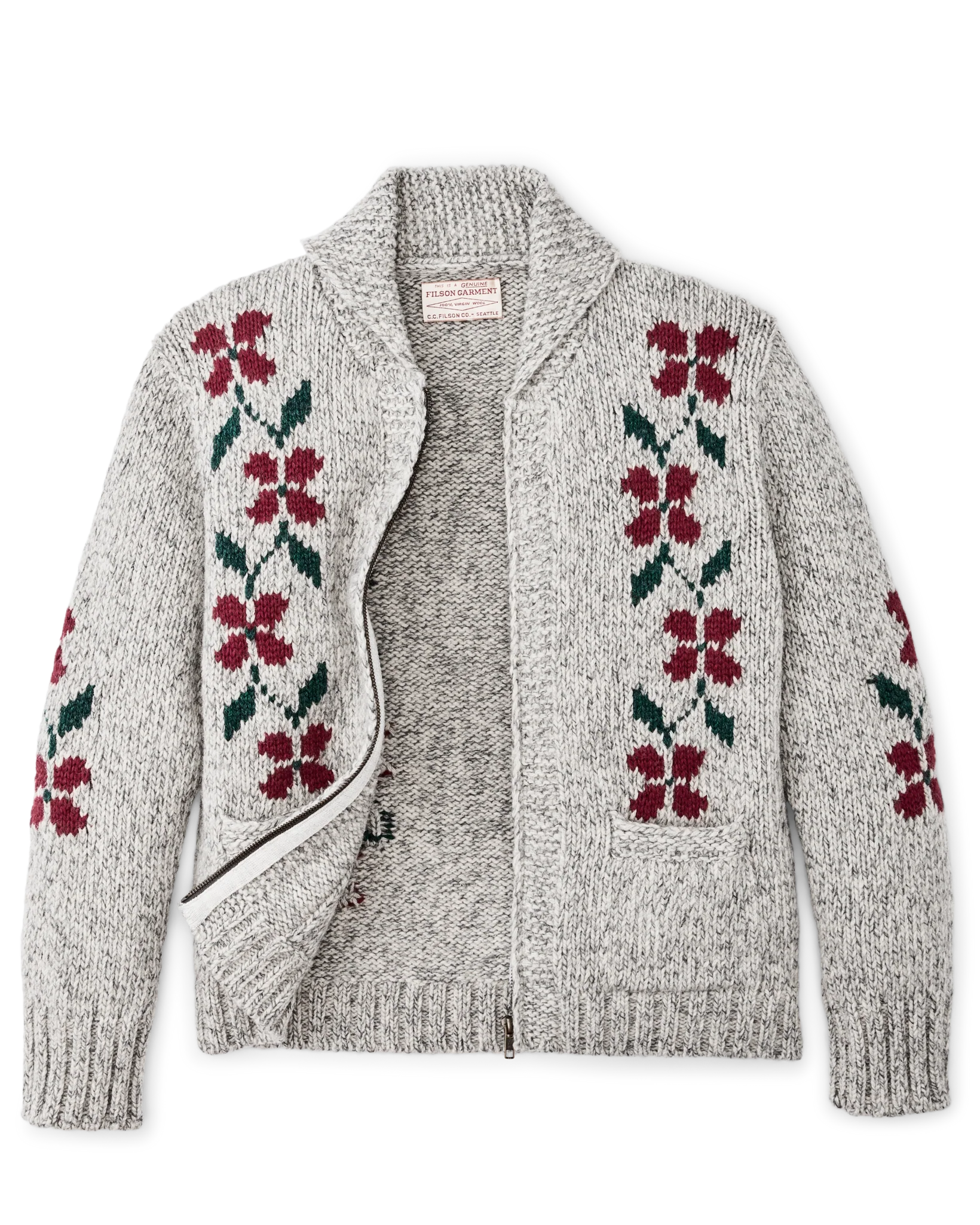 Women's Zippered Wool Sweater