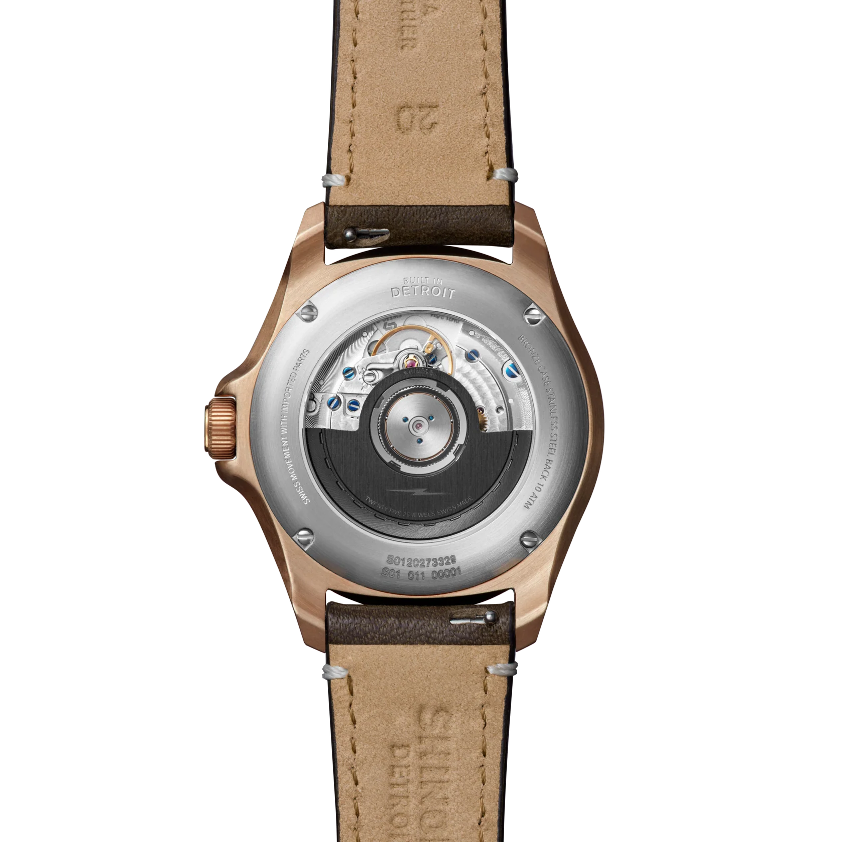Shinola Bronze Monster GMT Automatic Watch 40mm