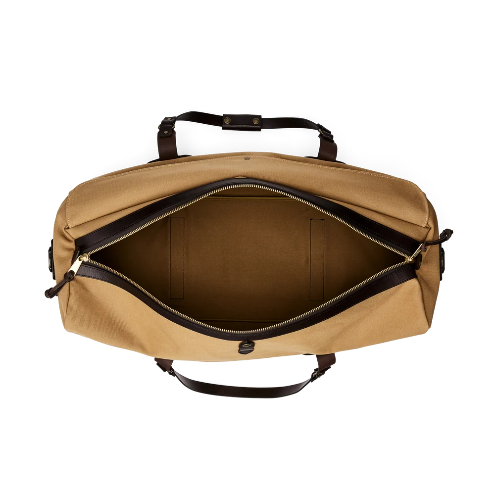 LARGE RUGGED TWILL DUFFLE - Tan