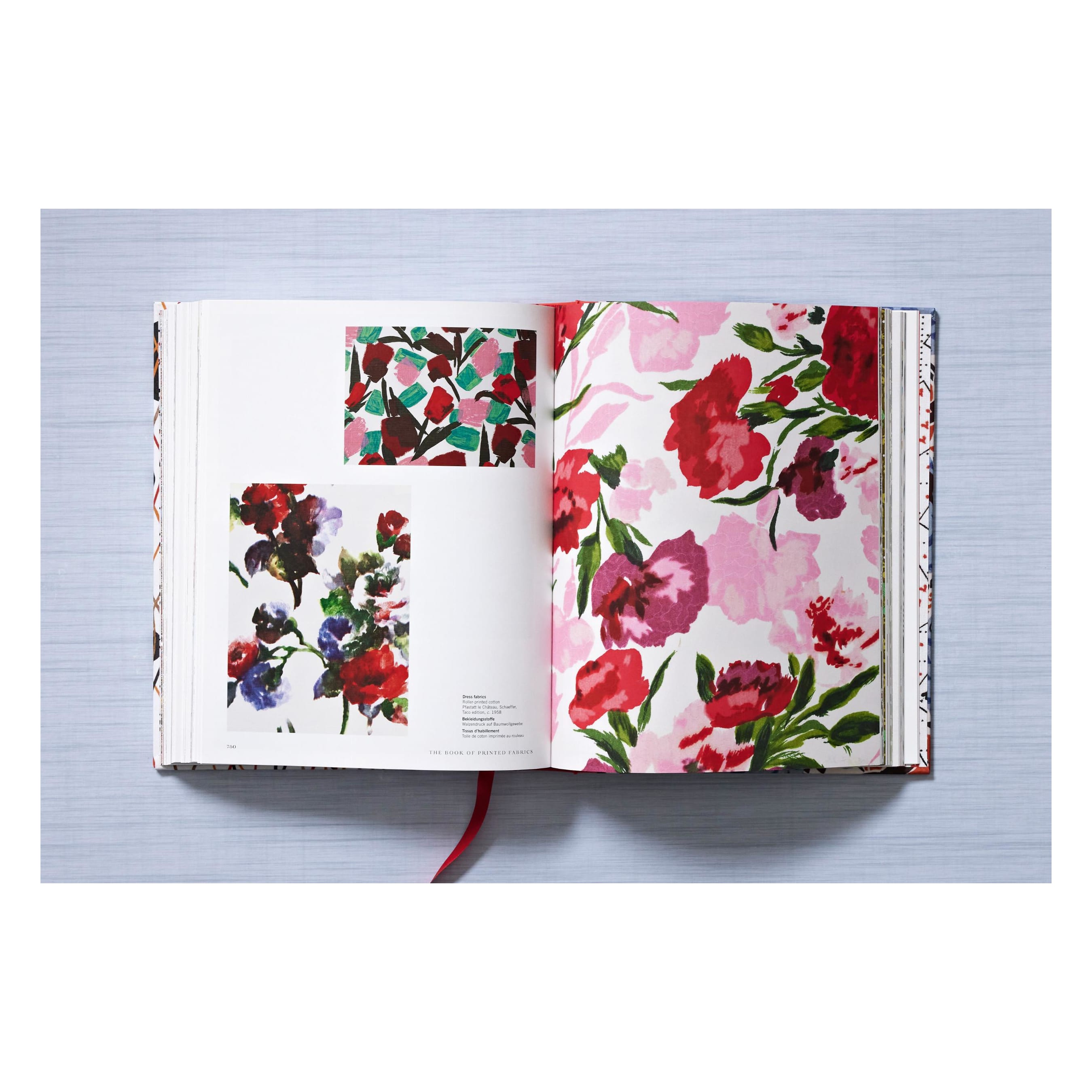 Printed Fabrics. From the 16th century until today (German, French, English)