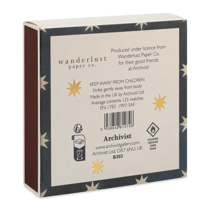 Navy Star Tile By Wanderlust | Square - Safety Matches