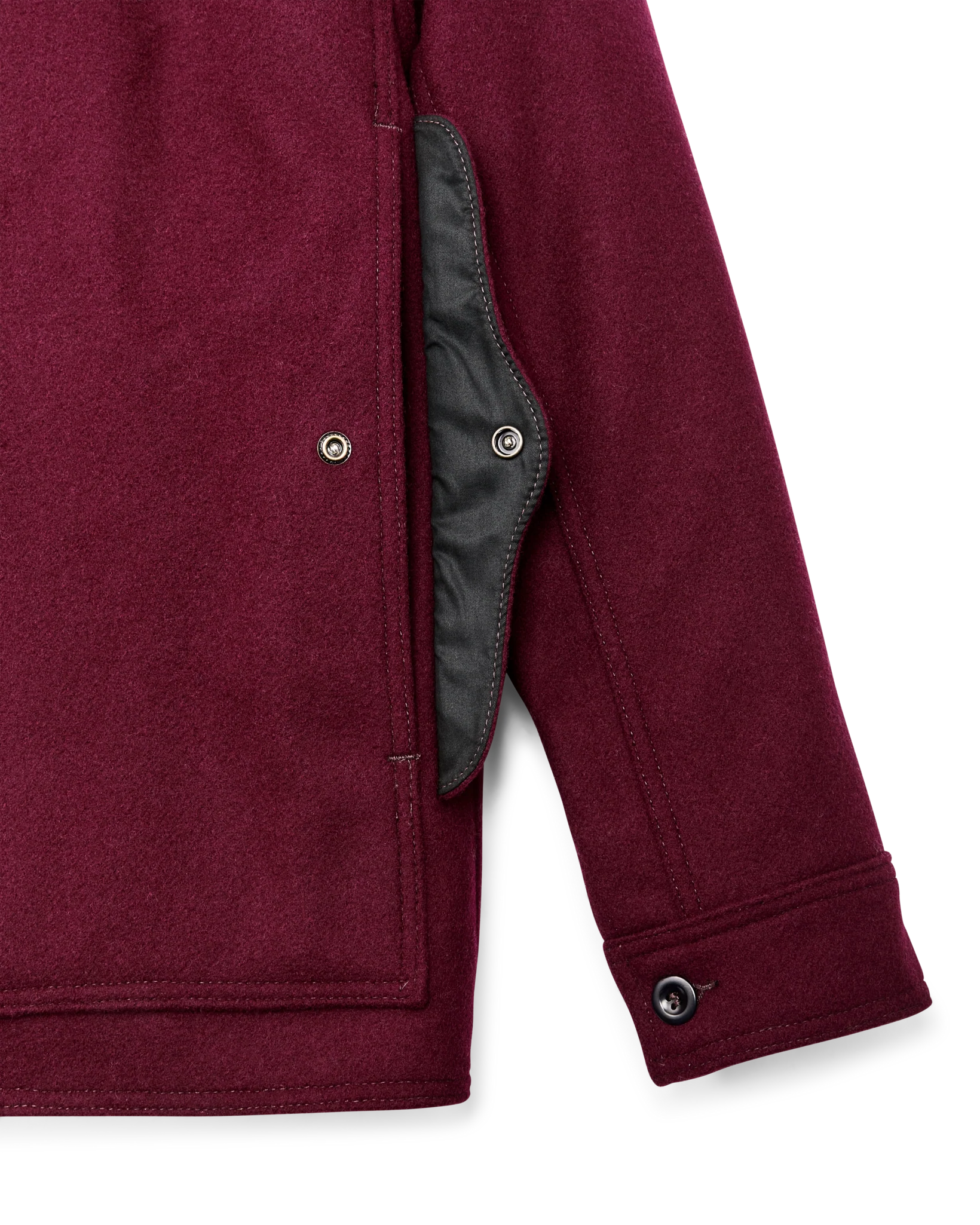 1940s Mackinaw Wool Cruiser Jacket - Wine