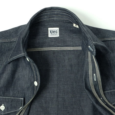 11.4 oz Indigo Double Weave Shirt