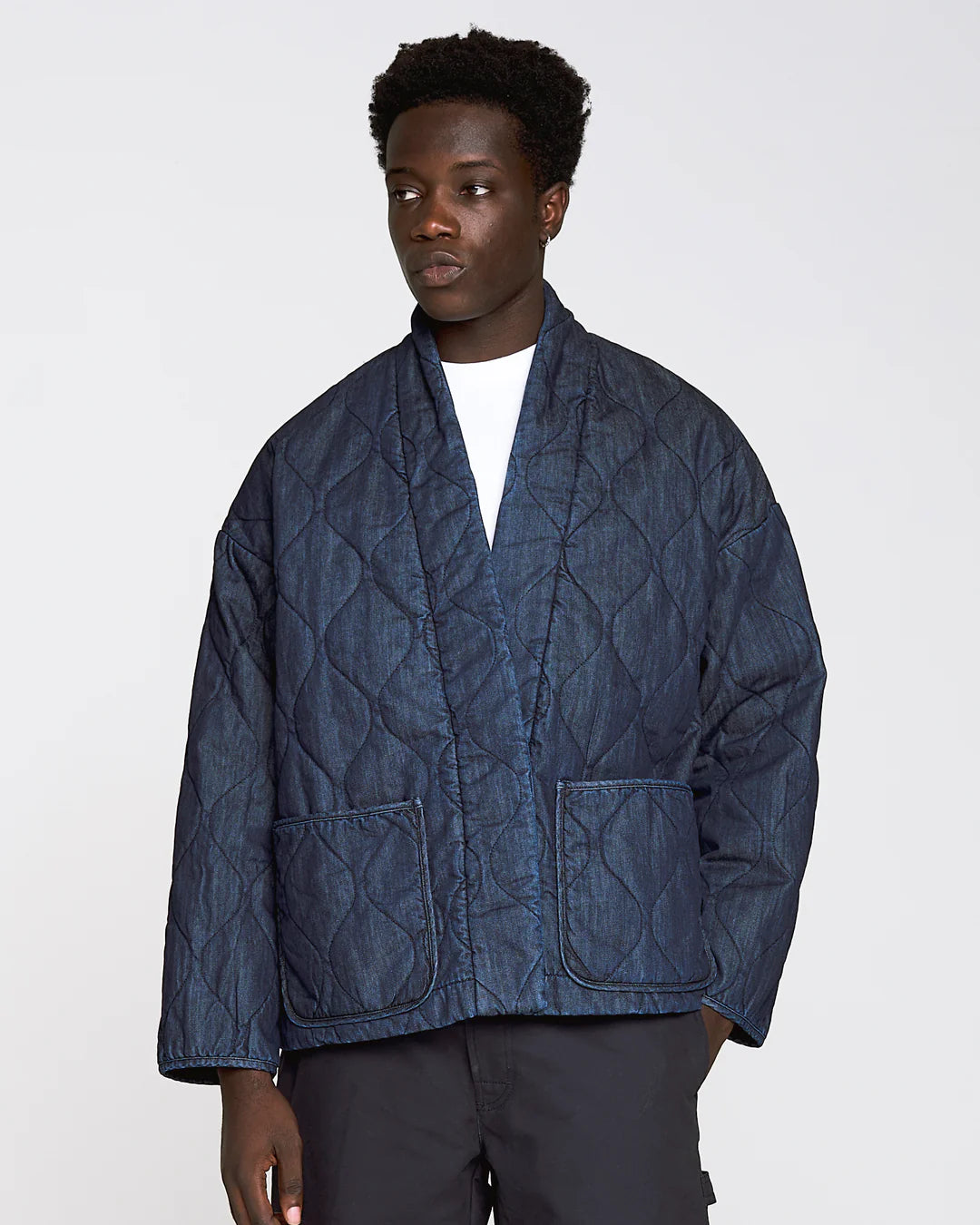 G.o.D Edo Jacket Quilted Denim Indigo