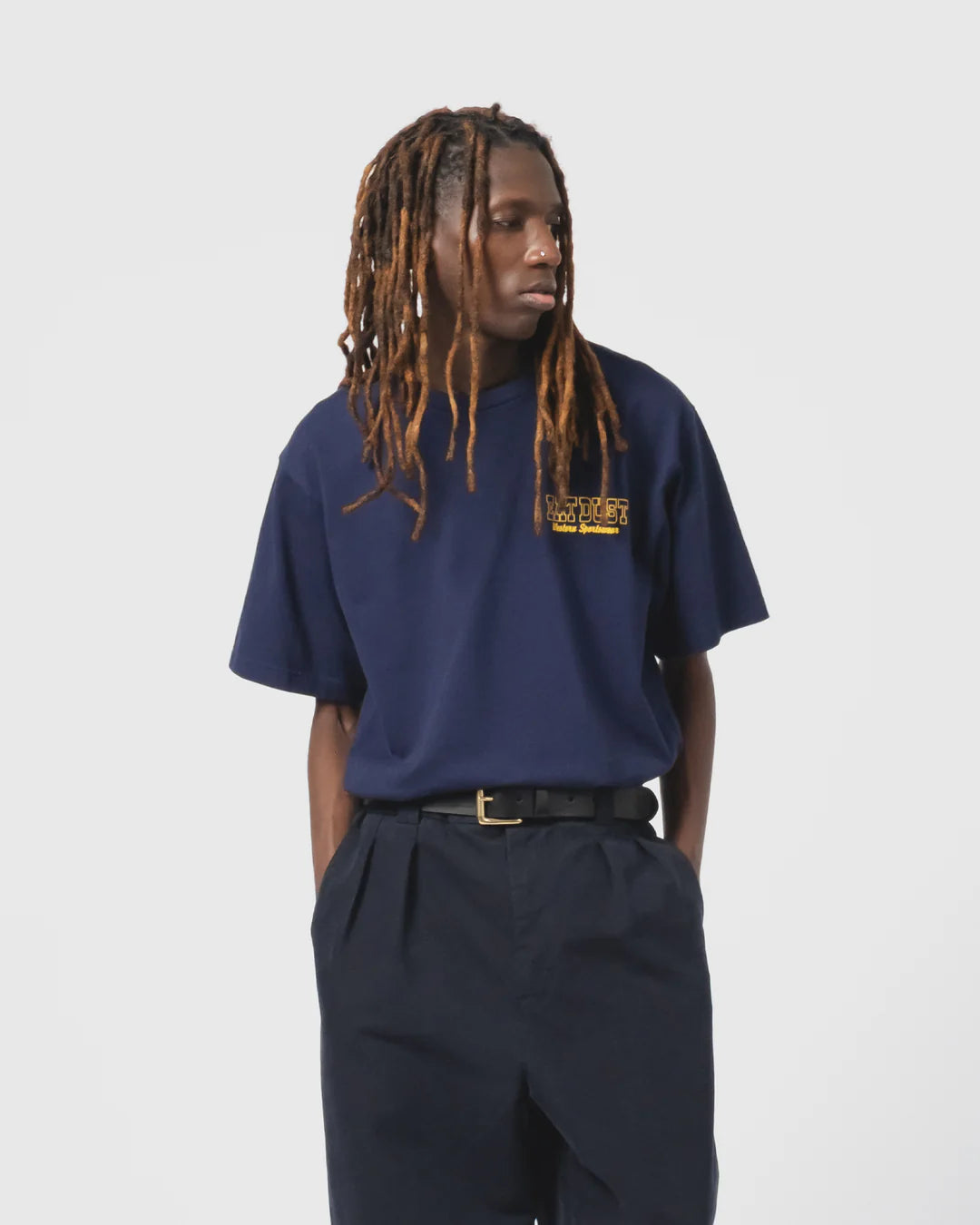 Flying Boots Tee Open End Indigo