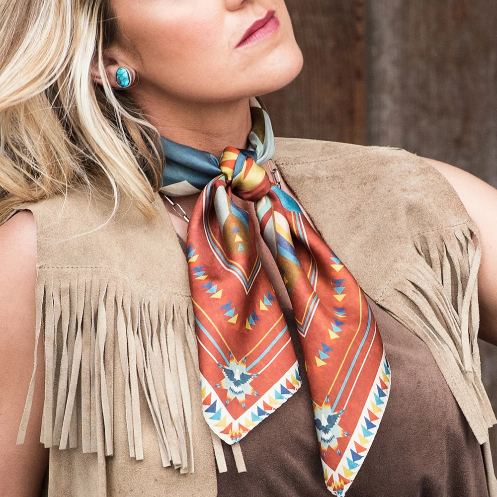 SOARING EAGLE STAR QUILT - SHORTY SILK SCARF