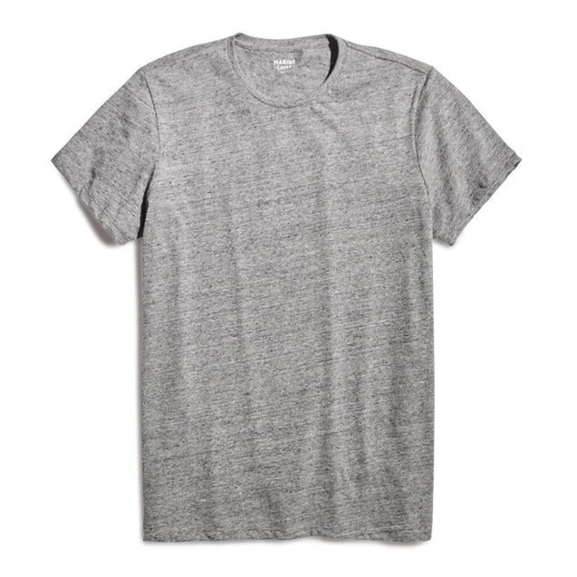 Signature Crew Tee in Flax Grey