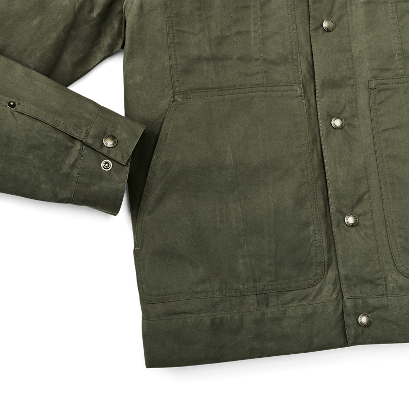 Dry Wax Short Cruiser Jacket - Olive