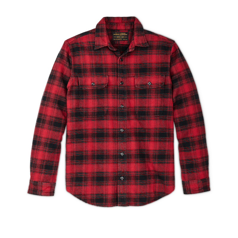 VINTAGE FLANNEL WORK SHIRT - Red Oak Ombre