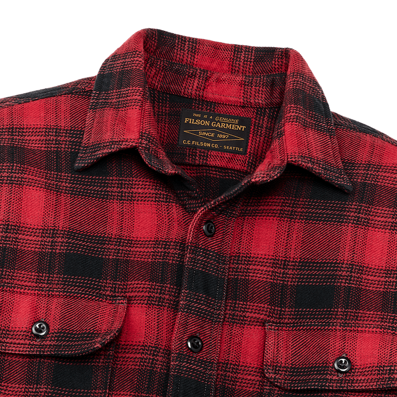 VINTAGE FLANNEL WORK SHIRT - Red Oak Ombre
