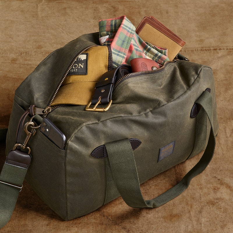SMALL TIN CLOTH DUFFLE BAG - OTTER GREEN