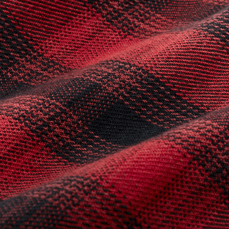 VINTAGE FLANNEL WORK SHIRT - Red Oak Ombre