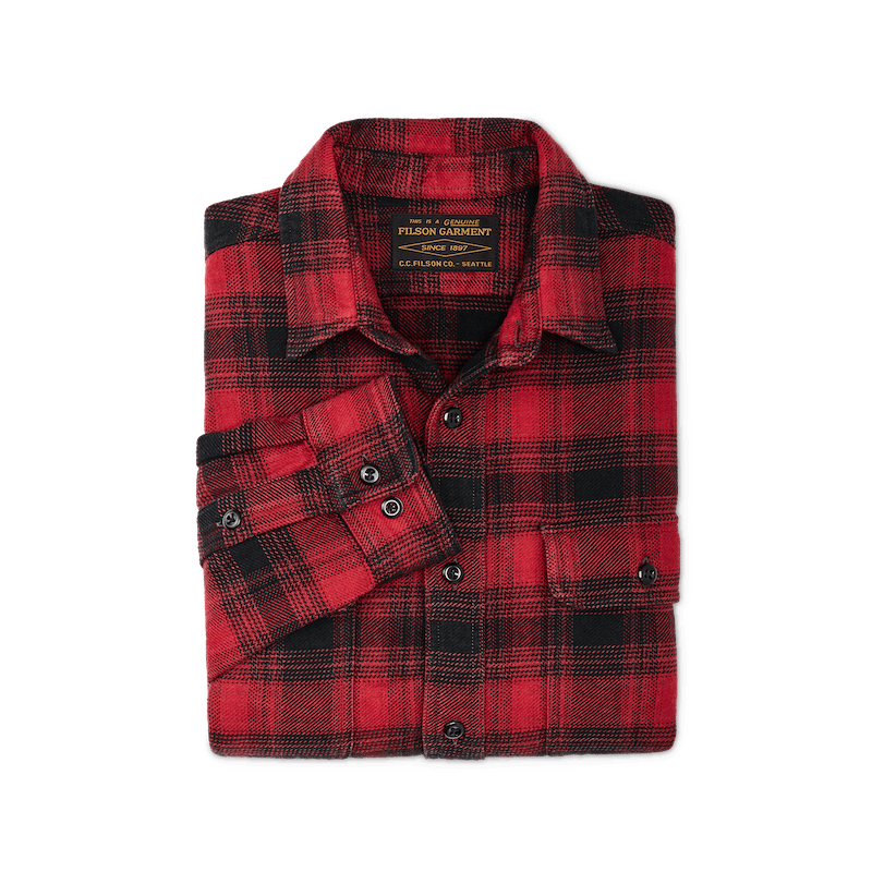 VINTAGE FLANNEL WORK SHIRT - Red Oak Ombre