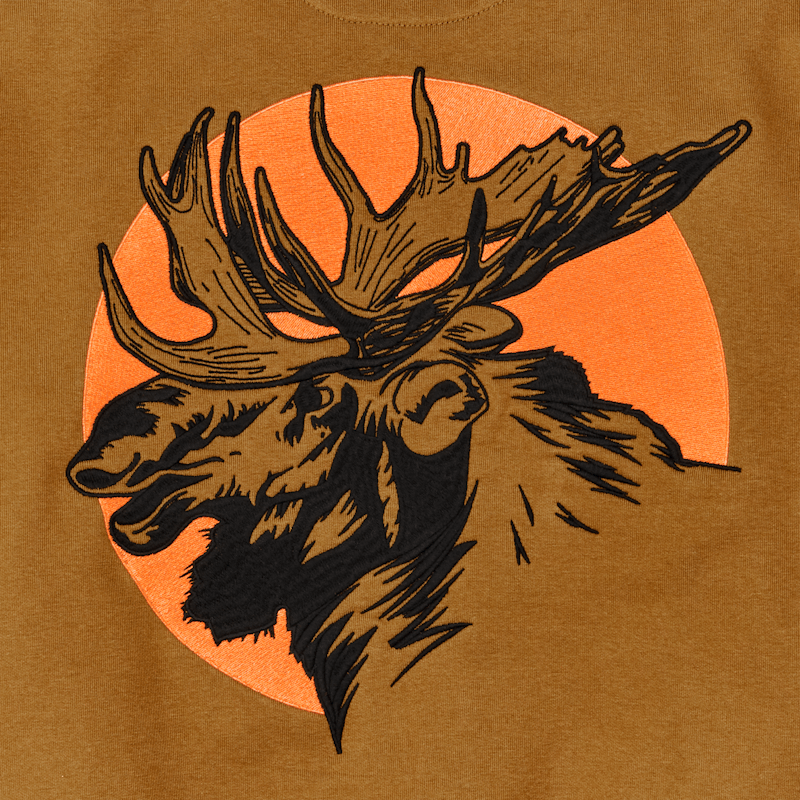 PROSPECTOR EMBROIDERED HOODIE - Tapenade / Moose Sun