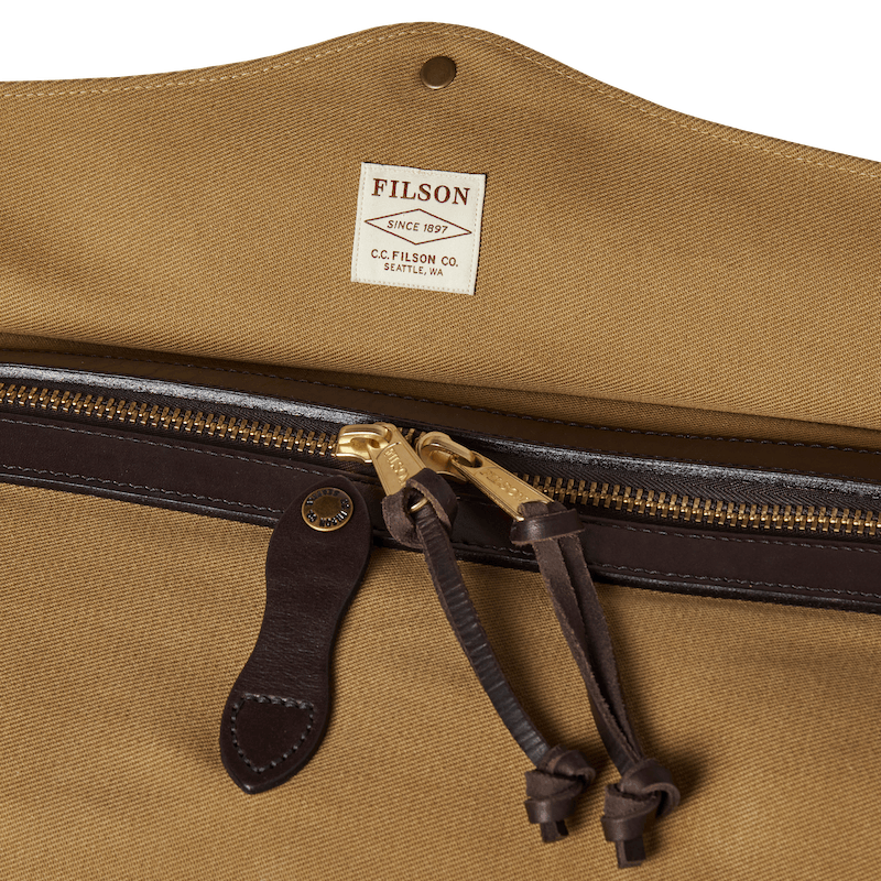 RUGGED TWILL MEDIUM DUFFLE BAG - TAN
