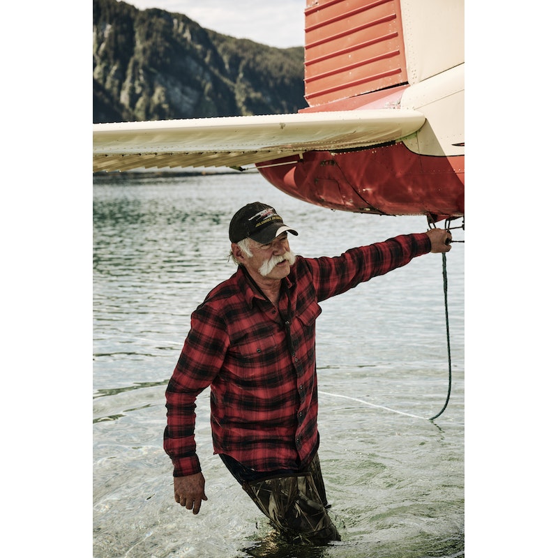 VINTAGE FLANNEL WORK SHIRT - Red Oak Ombre