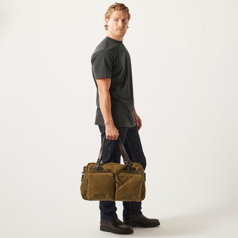 48 HOUR TIN CLOTH DUFFLE BAG - DARK TAN