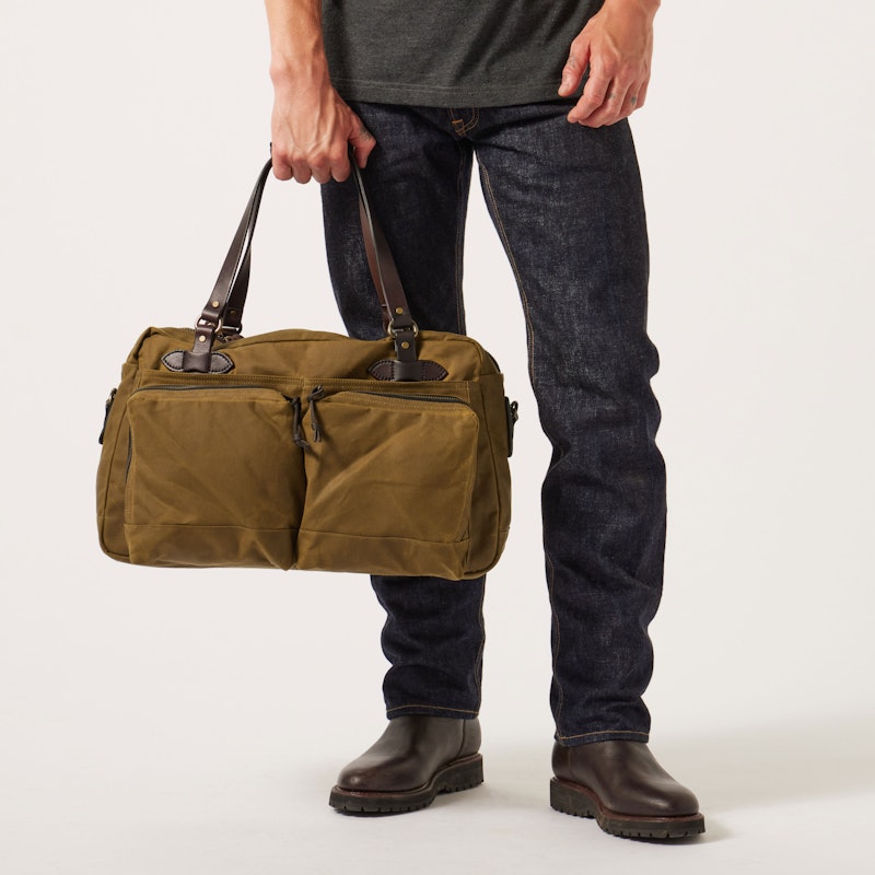 48 HOUR TIN CLOTH DUFFLE BAG - DARK TAN