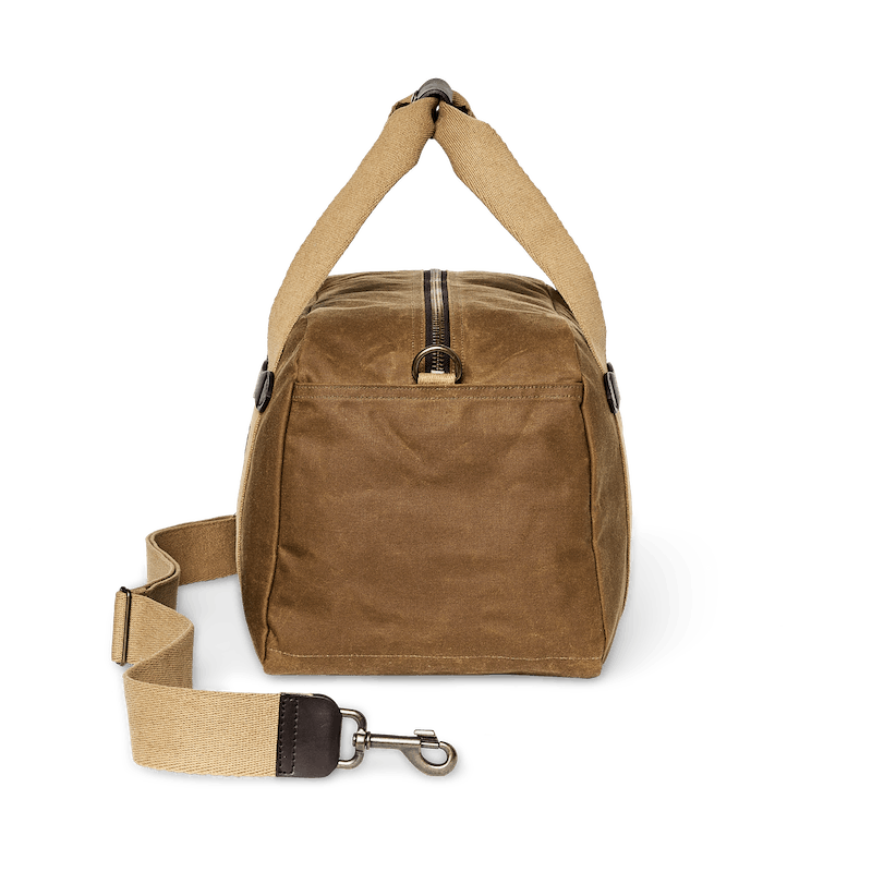SMALL TIN CLOTH DUFFLE BAG - DARK TAN